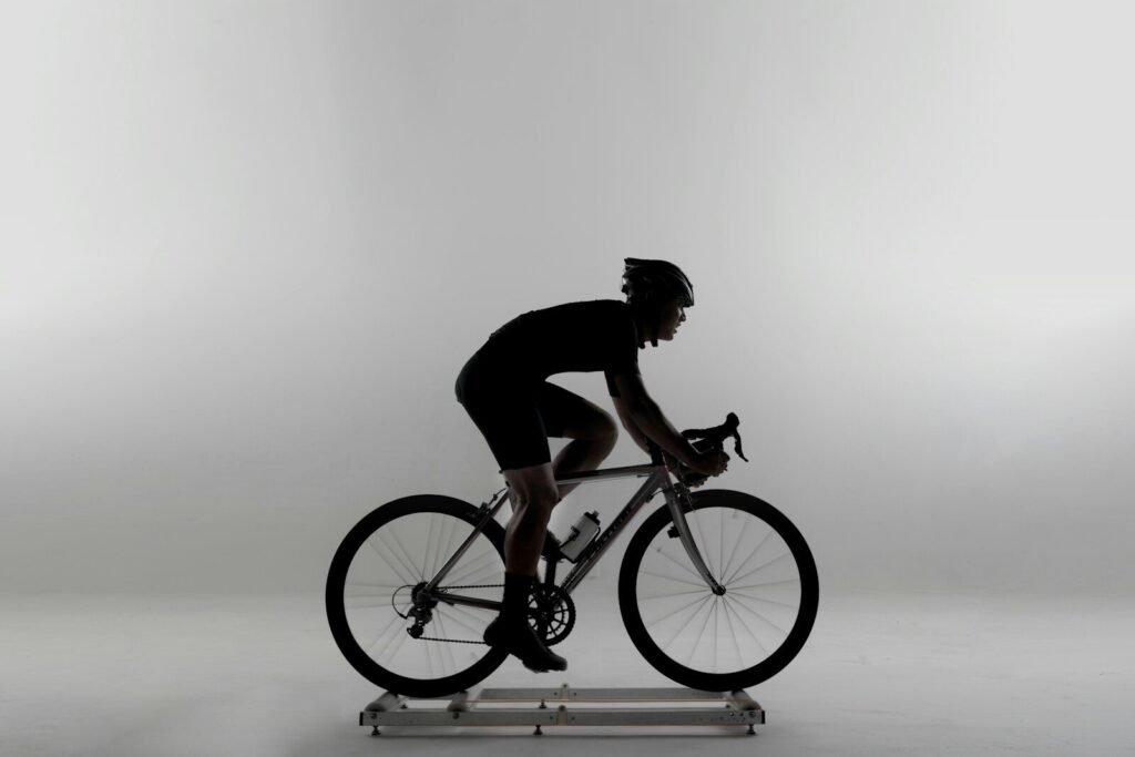 Cyclist Running -Image - Title Feel Awake Without Coffee