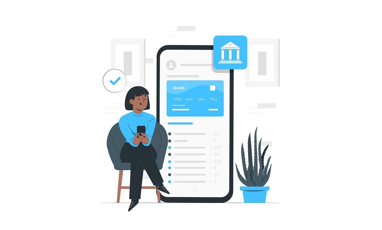 Professional analyzing their automated personal finance system on a smartphone